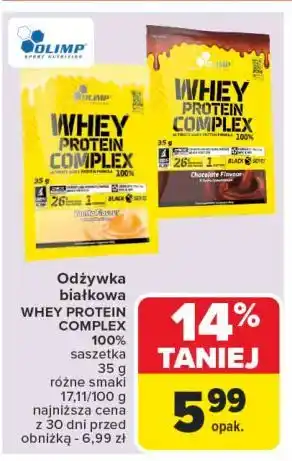 Carrefour Odżywka białkowa waniliowa Olimp Sport Nutrition Whey Protein Complex 100% oferta