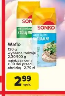 Carrefour Wafle ryżowe z solą morską Sonko oferta