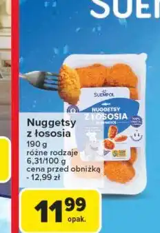 Carrefour Nuggetsy z łososia Suempol oferta