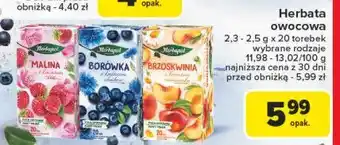 Carrefour Herbata brzoskwinia z kwiatem rumianku Herbapol oferta