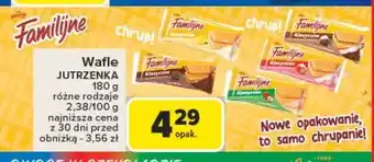 Carrefour Wafle kakaowe Jutrzenka Familijne oferta