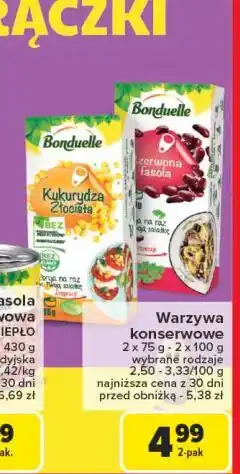 Carrefour Czerwona fasola Bonduelle oferta