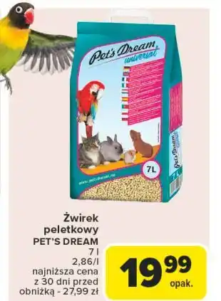 Carrefour Żwirek drewniany uniwersalny Pet's Dream oferta