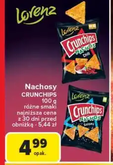 Carrefour Chipsy solone Crunchips Nachos oferta