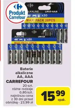 Carrefour Baterie alkaiczne aaa Carrefour oferta