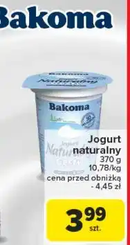 Carrefour Jogurt naturalny gęsty Bakoma oferta