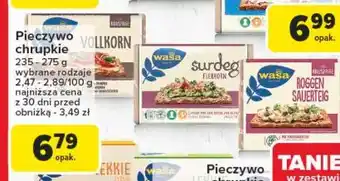 Carrefour Pieczywo chrupkie vollkorn Wasa oferta