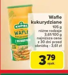 Carrefour Wafle kukurydziane z rozmarynem Kupiec oferta