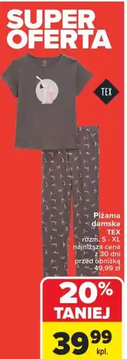 Carrefour Piżama damska s-xl Tex oferta