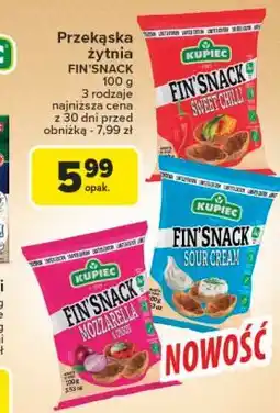 Carrefour Snacki sweet chilli Kupiec Fin'snack oferta