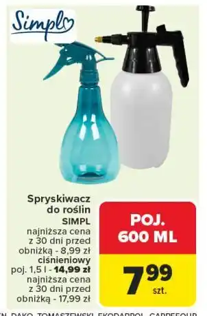 Carrefour Spryskiwacz 1.5 l Simpl oferta