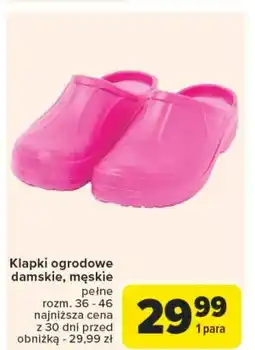 Carrefour Klapki ogrodowe męskie oferta