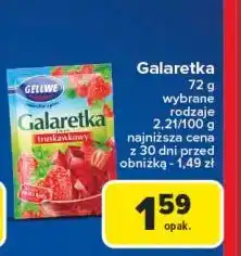 Carrefour Galaretka truskawkowa Gellwe oferta