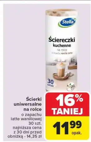 Carrefour Ściereczki kuchenne na rolce vanilla latte Stella Pack oferta