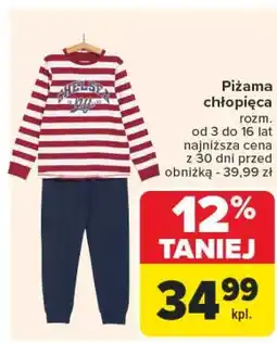 Carrefour Piżama chłopięca 3-16 lat oferta