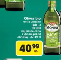 Carrefour Oliwa z oliwek extra vergine Monini Bios oferta