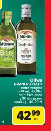 Carrefour Oliwa z oliwek extra vergine Monini Bios oferta