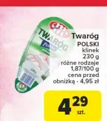 Carrefour Twaróg półtłusty Mlekovita oferta