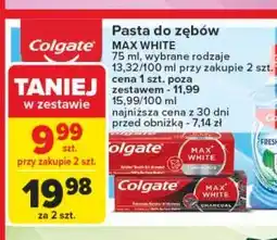 Carrefour Pasta do zębów charcoal Colgate Max White oferta