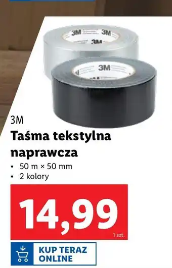 Lidl Taśma klejąca tekstylna naprawcza oferta