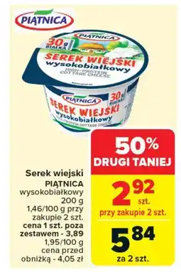 Carrefour Market Serek wiejski wysokobiałkowy Piątnica serek wiejski oferta