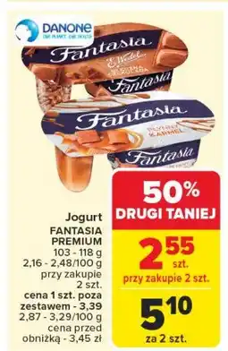 Carrefour Market Jogurt z mleczną czekoladą Danone fantasia e. wedel oferta