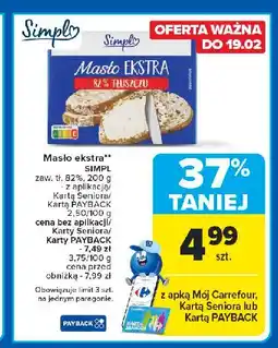 Carrefour Market Masło ekstra Simpl oferta