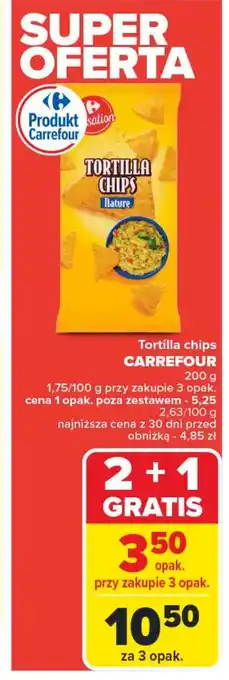 Carrefour Market Chipsy tortilla naturalne Carrefour oferta