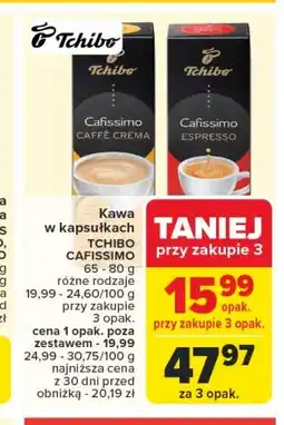 Carrefour Kawa caffe crema Tchibo cafissimo Tchibo cafe oferta