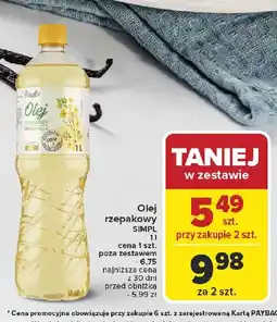 Carrefour Market Olej rzepakowy Simpl oferta