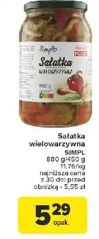 Carrefour Market Sałatka wielowarzywna Simply oferta