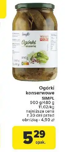 Carrefour Market Ogorki konserwowe Simpl oferta