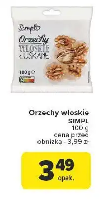 Carrefour Market Orzechy włoskie łuskane Simpl oferta