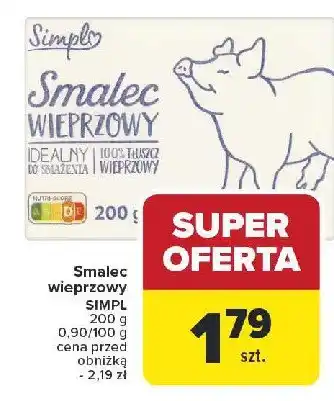 Carrefour Market Smalec wieprzowy Simpl oferta