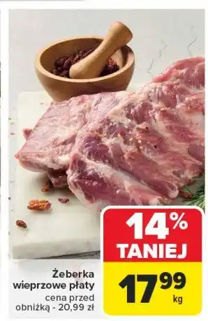 Carrefour Market Żeberka wieprzowe płaty oferta