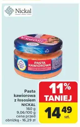 Carrefour Market Pasta kawiorowa z łososiem Vodnyj svit oferta