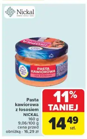 Carrefour Market Pasta kawiorowa z łososiem Vodnyj svit oferta