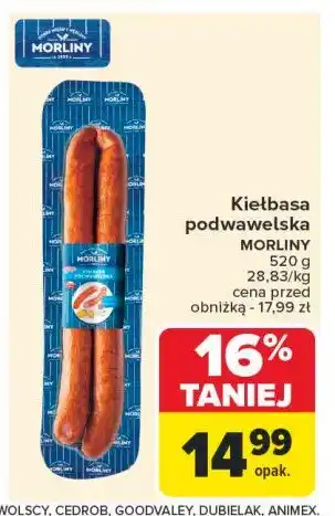 Carrefour Market Kiełbasa podwawelska Morliny oferta