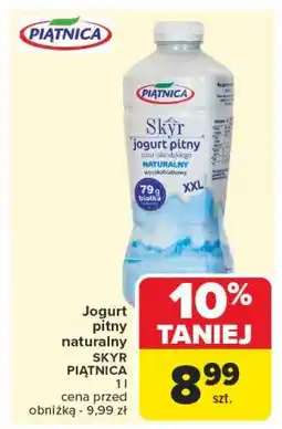 Carrefour Market Jogurt pitny naturalny Piątnica skyr oferta