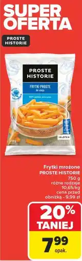 Carrefour Market Frytki proste Iglotex proste historie oferta