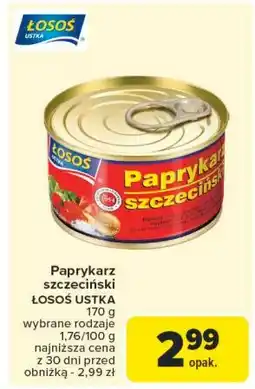 Carrefour Market Paprykarz szczeciński Łosoś ustka oferta