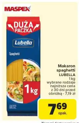 Carrefour Makaron spaghetti Lubella makaron oferta