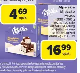 Carrefour Market Czekoladki happy cows Milka alpejskie mleczko oferta