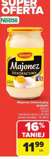 Carrefour Market Majonez dekoracyjny Winiary oferta