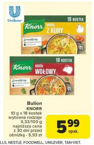 Carrefour Market Rosół wołowy w kostkach Knorr oferta