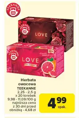 Carrefour Market Herbata pink grapefruit Teekanne love oferta