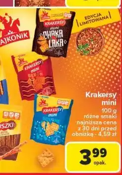 Carrefour Krakersy solone Lajkonik mini krakersy oferta