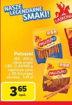 Carrefour Paluszki extra cienkie Lajkonik paluszki oferta