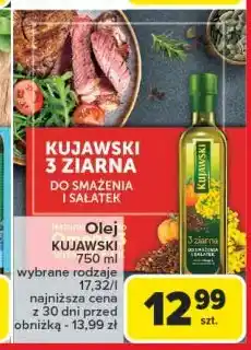 Carrefour Olej z lnem oraz pestakami dyni Kujawski 3 ziarna Kujawski kruszwica oferta