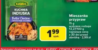 Carrefour Przyprawa butter chicken z kminkiem rzymskim i kardamonem Kamis oferta